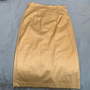 Gold Collectif Pencil Skirt
